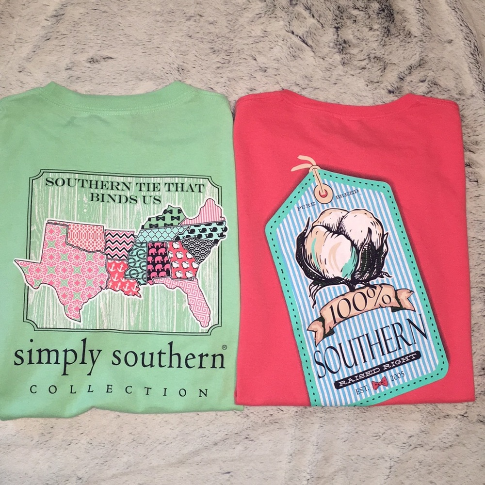2 Simply Southern T-shirts